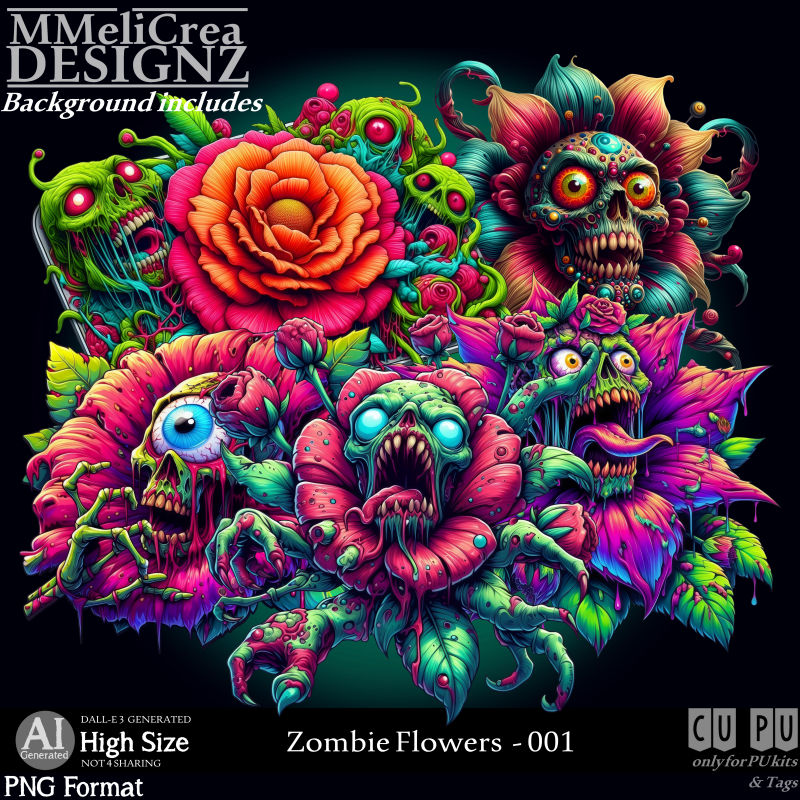 (image for) AI - Zombie Flowers - CU001 (CU4PU/PNG)